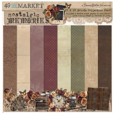 49 and Market - Papier 12x12 Solid Nostalgic Memories