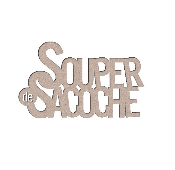 Les 2 Miss scrapbooking - Chipboard «Souper de sacoche»