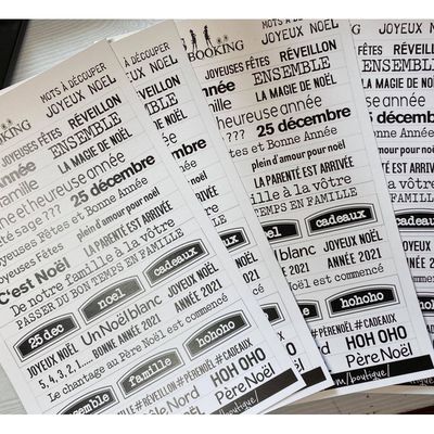 Les 2 Miss scrapbooking - Éphéméra «Joyeux Noël»