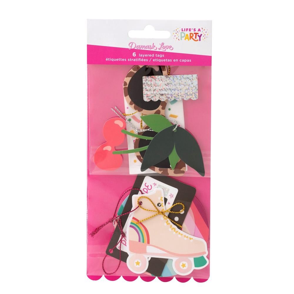 Life's A Party - Éphéméras de la collection «Damask Love» 6 pièces