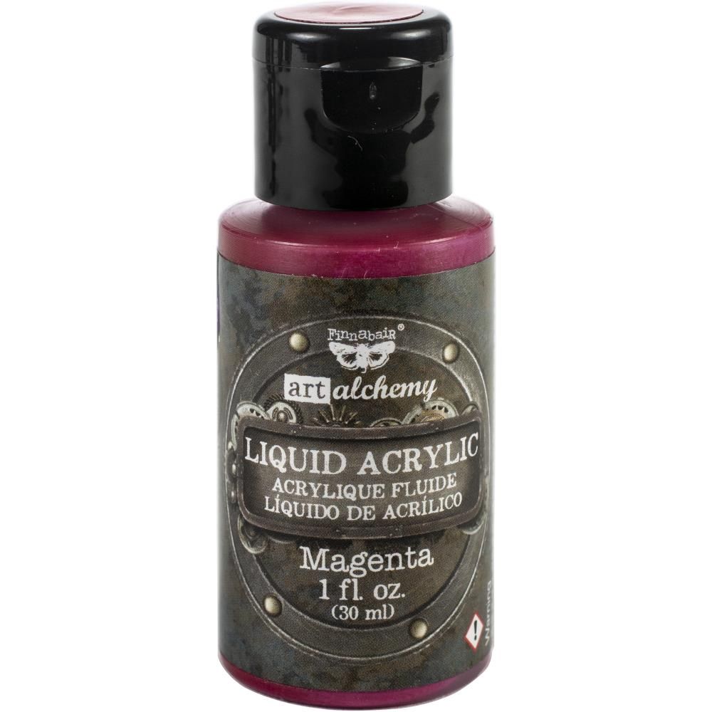 LIQUIDATION!!! Finnabair - Peinture acrylique «Magenta» 1oz (le prix indiqué est déjà réduit)