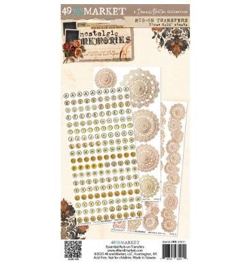 49 and Market - Rub-On Letter and Doilies Nostalgic Memories