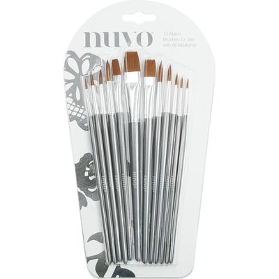 Nuvo- Ensemble de 12 pinceaux en nylon