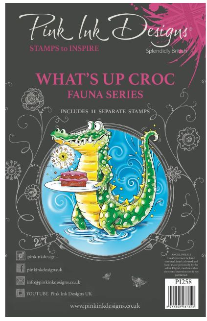 Pink Ink Designs - Ensemble «What's Up Croc» 8 pièces
