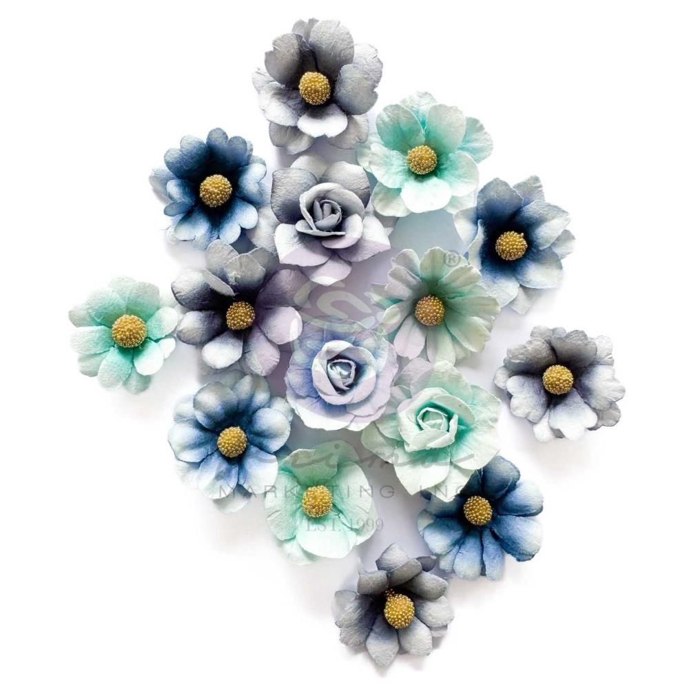 Prima Flowers - Collection Mulberry Paper «A Mermaid's Tale/Starfish Kisses» 15 pièces