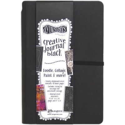 Dylusions - Art Journal creative Noir 8.5"X5.5"