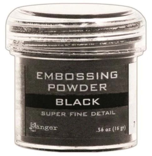 Ranger - Poudre à embosser couleur «Black super fine detail»