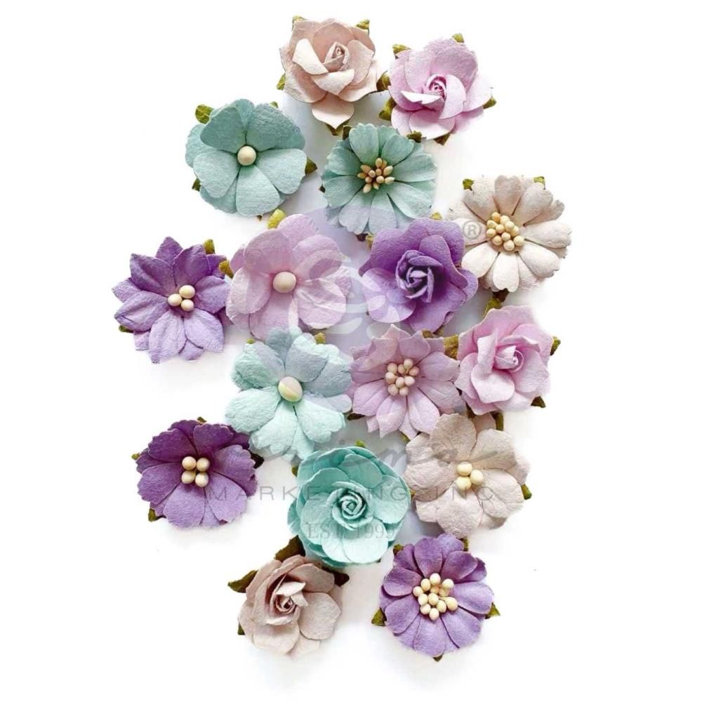 Prima Flowers - Collection Mulberry Paper «A Mermaid's Tale/Sea Treasures» 16 pièces