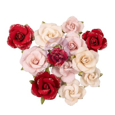 Prima Flowers - Collection Mulberry Paper «Cherry Sweet» 12 pièces