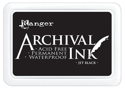 Ranger- Archival Jumbo Ink pad couleur «Jet Black» 4" X 6"