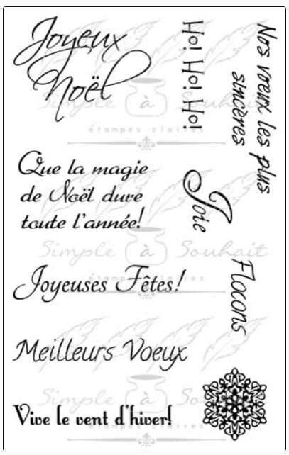 Simple à souhait - Étampes Joyeux Noël