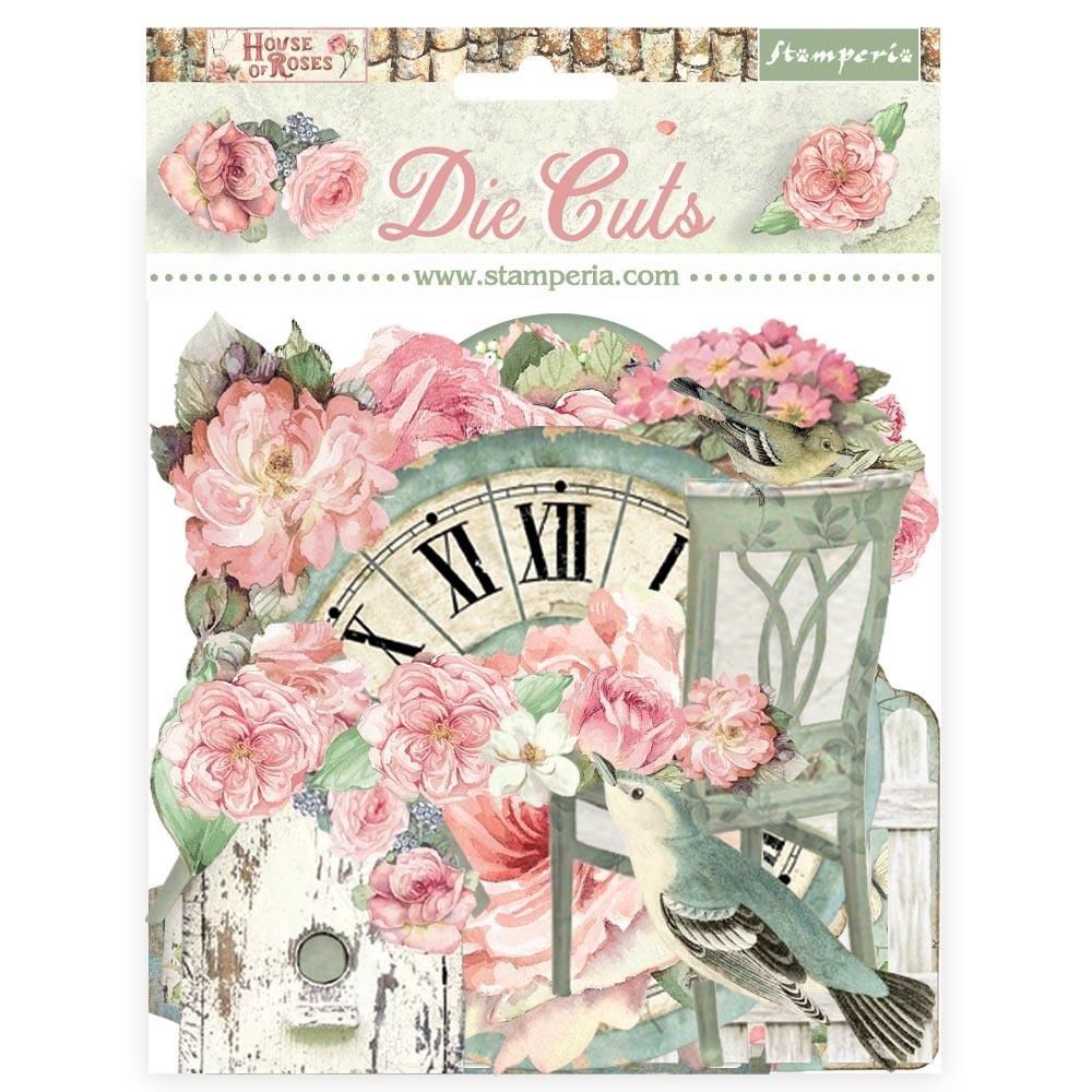 Stamperia - Éphéméra en chipboard «House Of Rose»