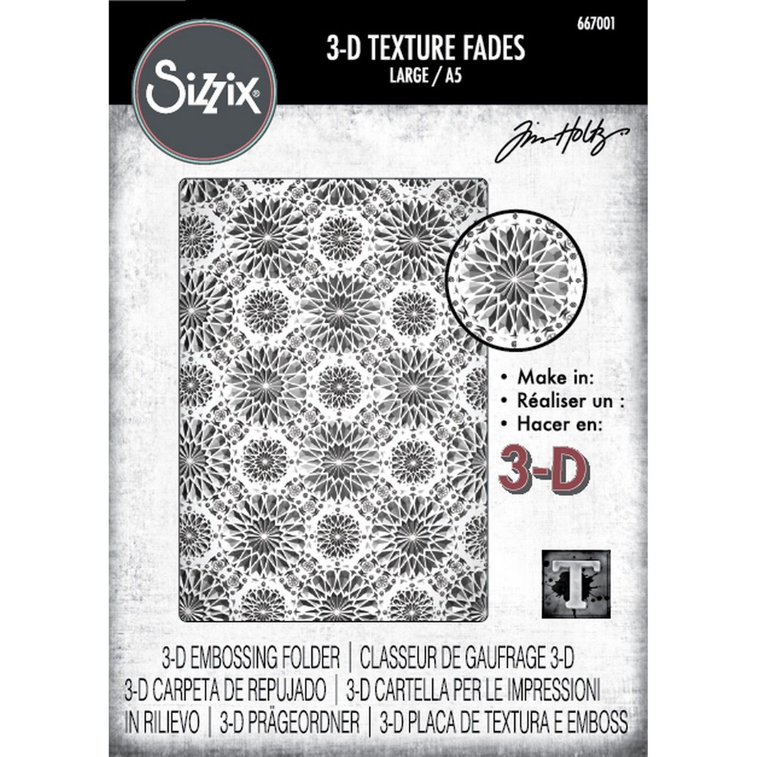Sizzix - Dossier de gaufrage 3D «Kaleidoscope»