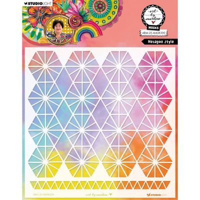 Art By Marlene - Stencil 8"X8" Hexagon style