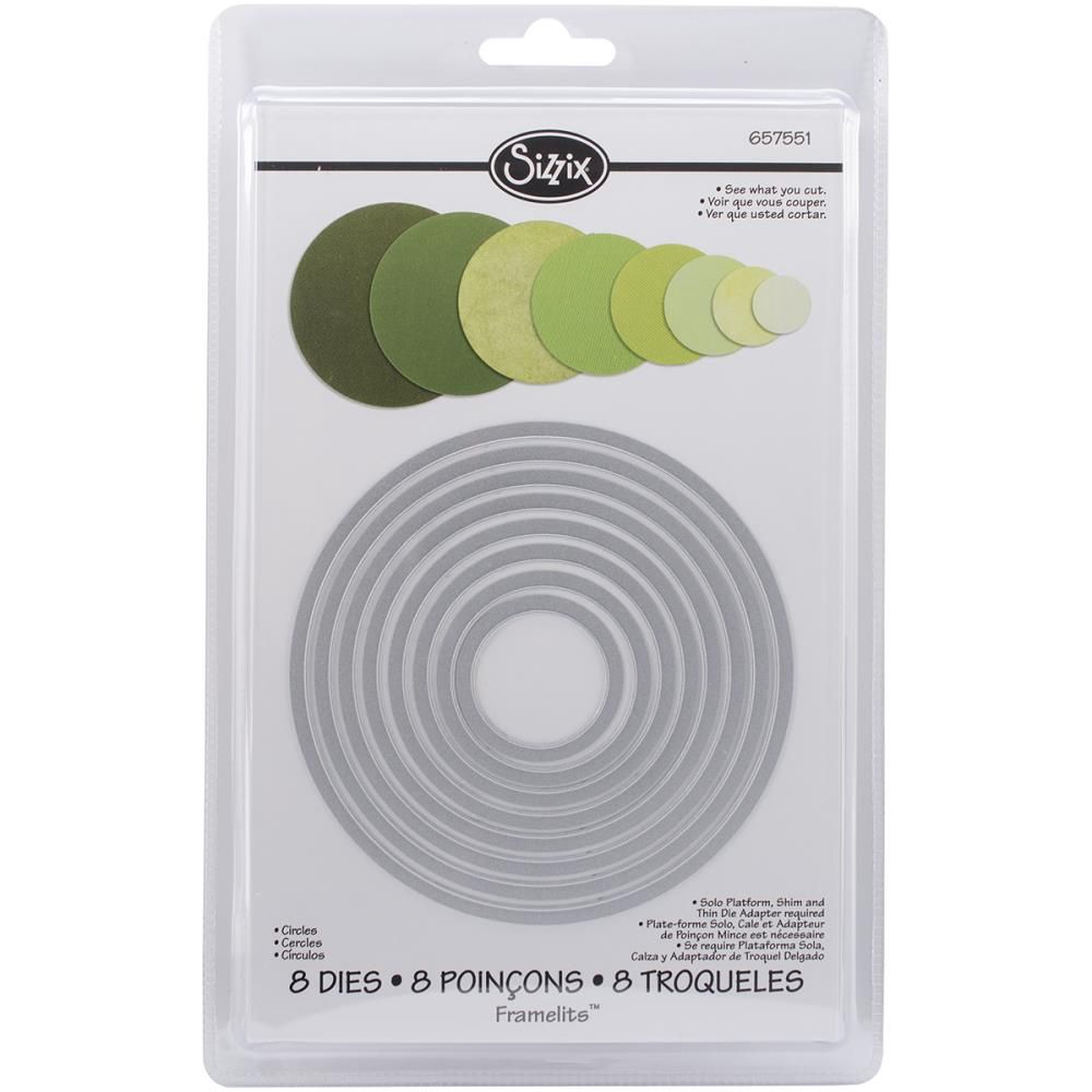 Sizzix - Dies "Circles" ensemble de 8 pièces