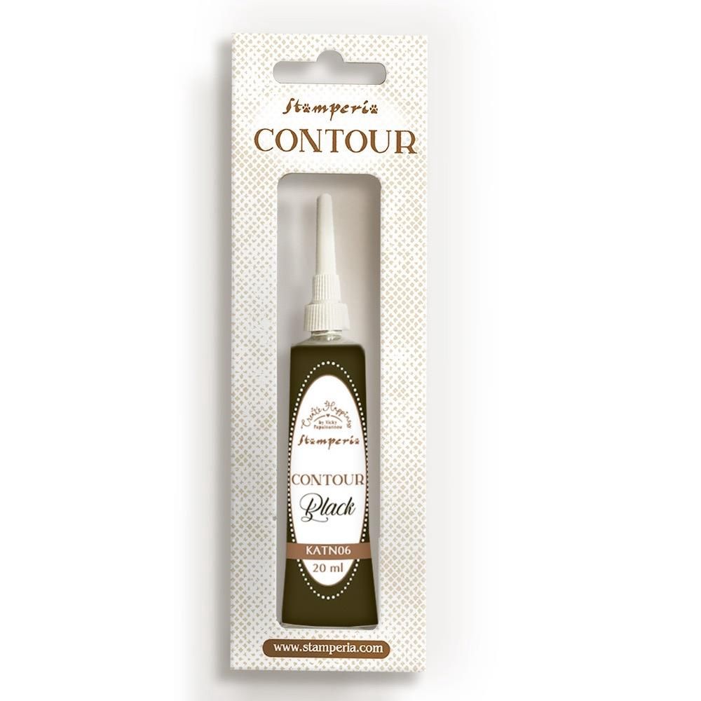 Stamperia - Contour Black 20 ml