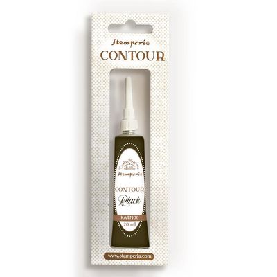 Stamperia - Contour Black 20 ml