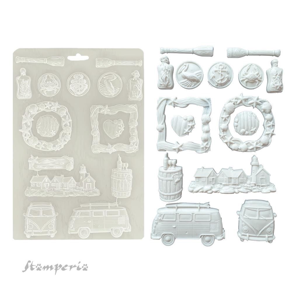 Stamperia - Moule «Stampo Maxi» de la collection «Silent Sea»