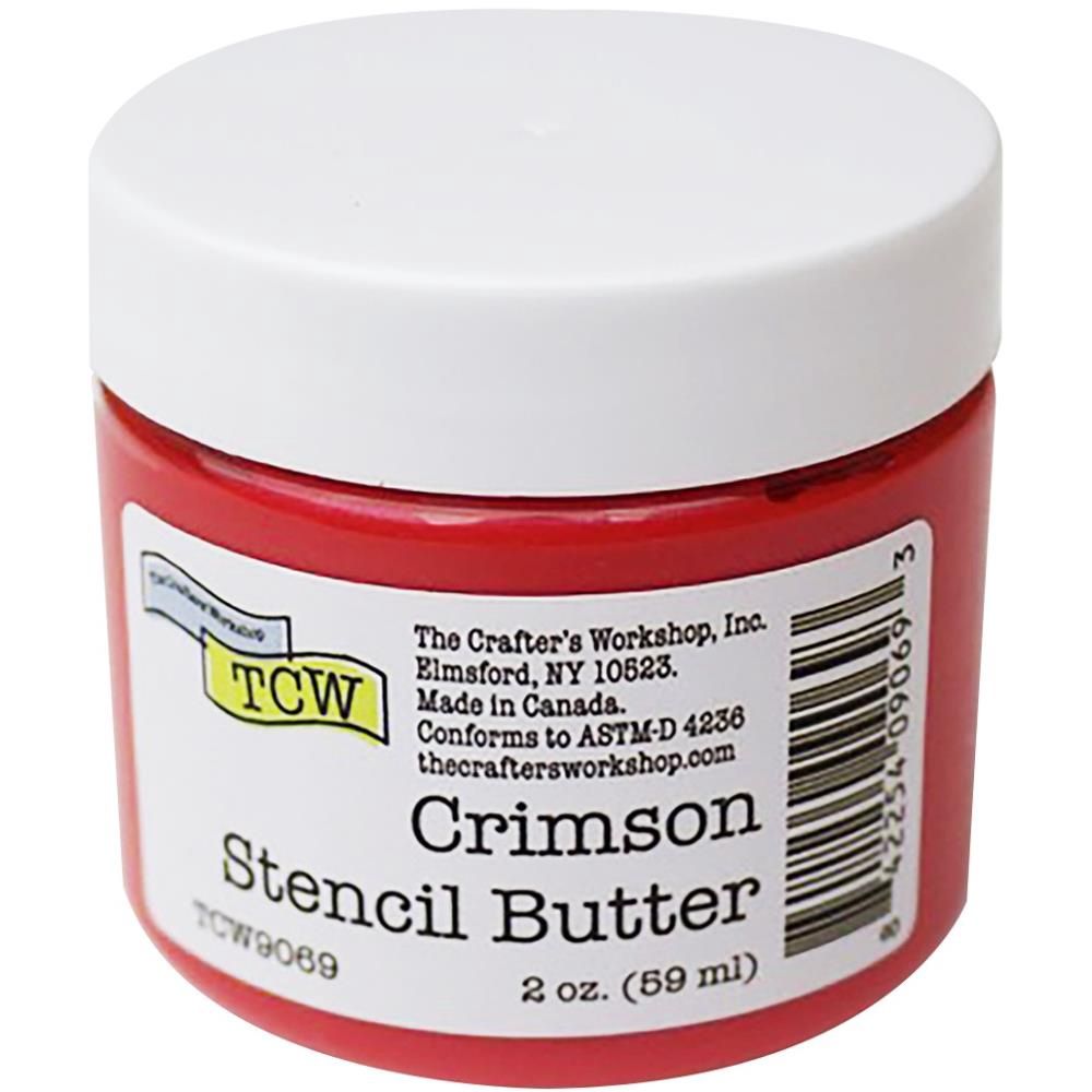 TCW - Stencil Butter couleur «Crimson» 2 oz