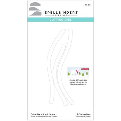 LIQUIDATION!!! Spellbinders - Dies «Color Block Scenic Scape» (Le prix indiqué est déjà réduit de 40%)