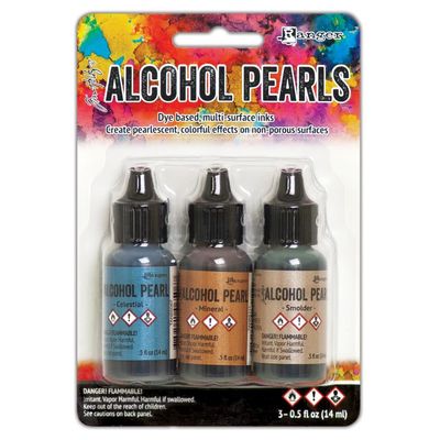 Ranger - Alcohol Ink Kit Pearls #4» couleur Celestial / Smolder / Mineral