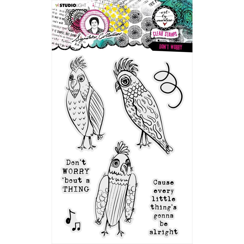 Art By Marlene - Étampes «Don't Worry, no 406» 7 pcs