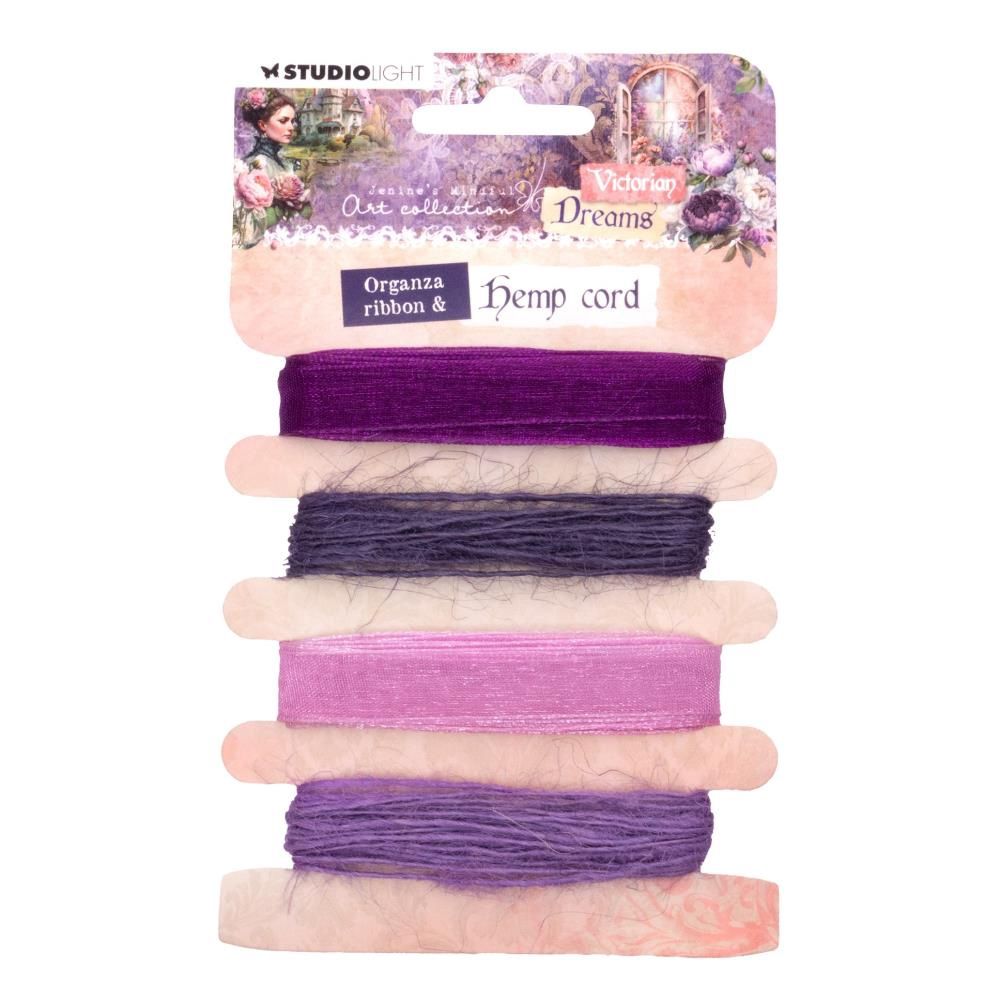 Studio Light - Corde de chanvre et ruban Violet «Victorian Dreams»