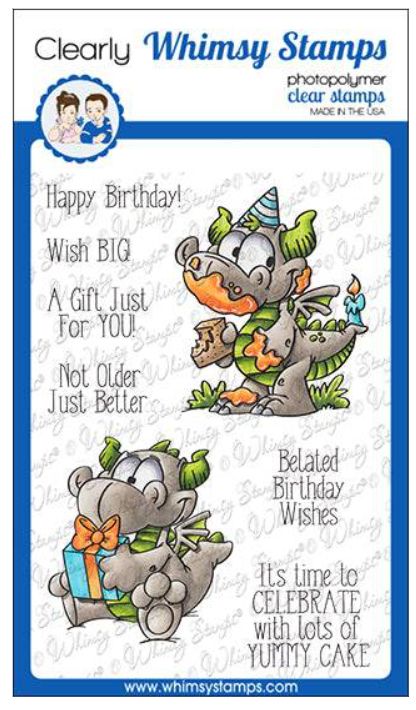 Whimsy Stamps - Étampes «Birfday Dragons»