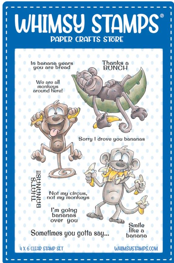 Whimsy Stamps - Étampes «Banana Bunch»