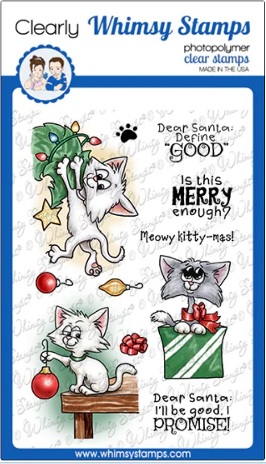 Whimsy Stamps- Estampe «Cat Do Christmas 2» 11 estampes