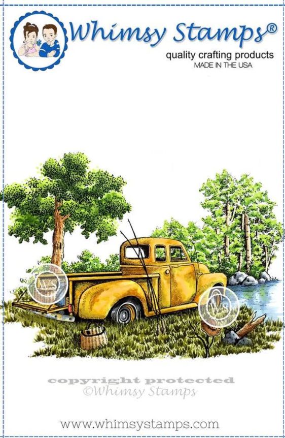 Whimsy Stamps - Étampe «Gone Fishing»