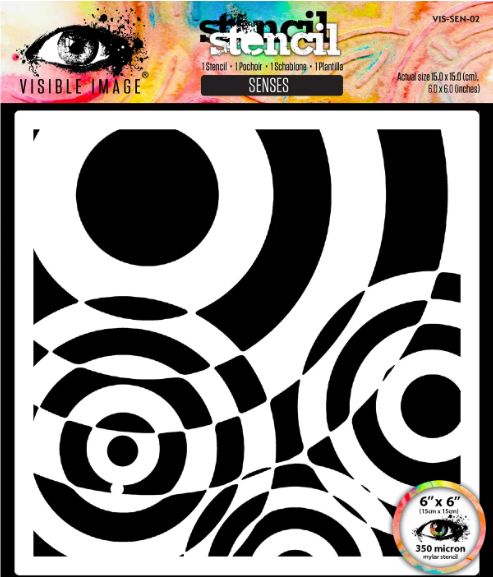 Visible Image - Stencil «Senses» 6" X 6"