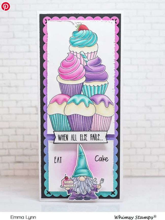 Whimsy Stamps- Estampe «Calories Schmalories» 17 estampes
