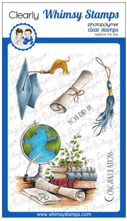 Whimsy Stamps - Étampes «Graduation»