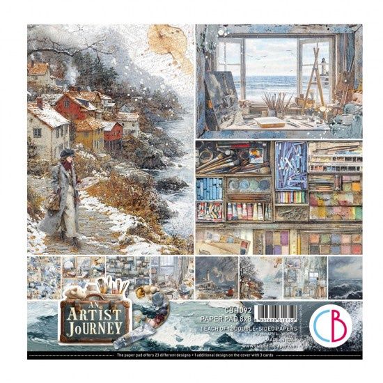 Ciao Bella - Papier 12" X 12" «An Artist Journey» 12 feuilles