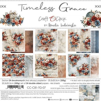 Craft O Clock - Papier 8x8 Timeless Grace
