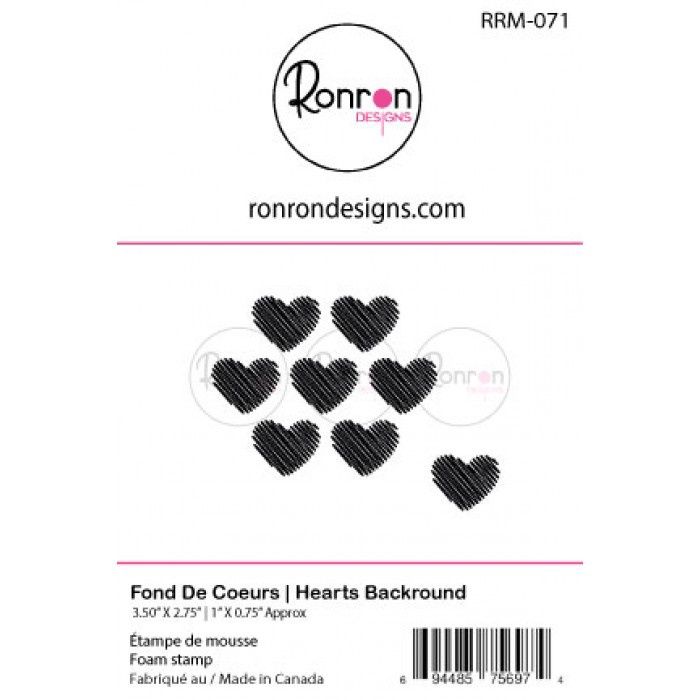 Ronron Designs - Étampe en mousse «Fond de Coeur»