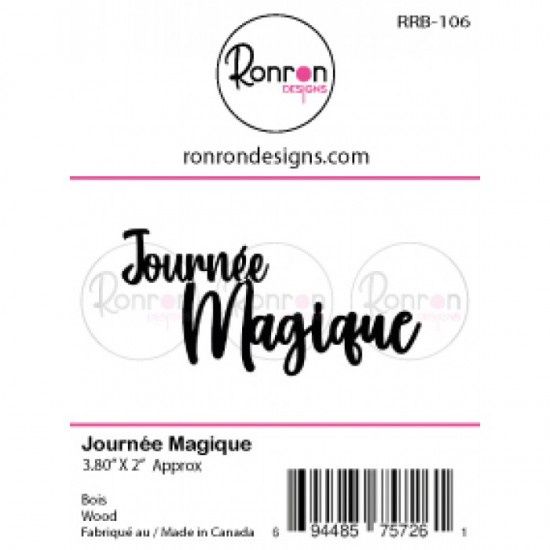 Ronron Designs - Embellissement en bois «Journée Magique»