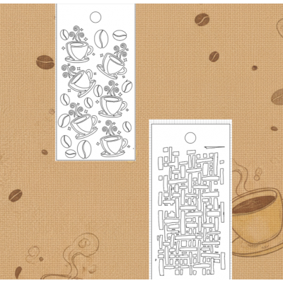 Le Chaos créatif - Stencil Jamais sans mon café duo café