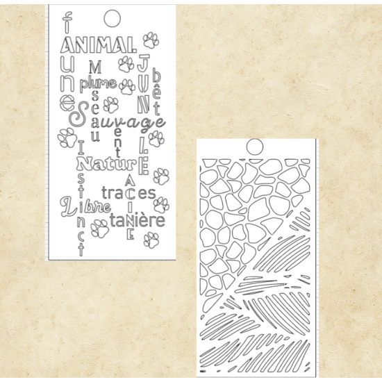 Le Chaos créatif - Stencil L'Art d'être bête duo nature