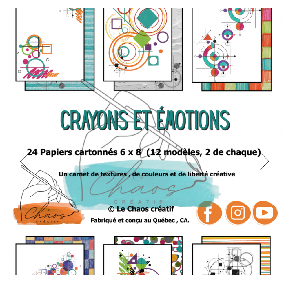 Le Chaos créatif - Papier 6x8 Crayon et émotion