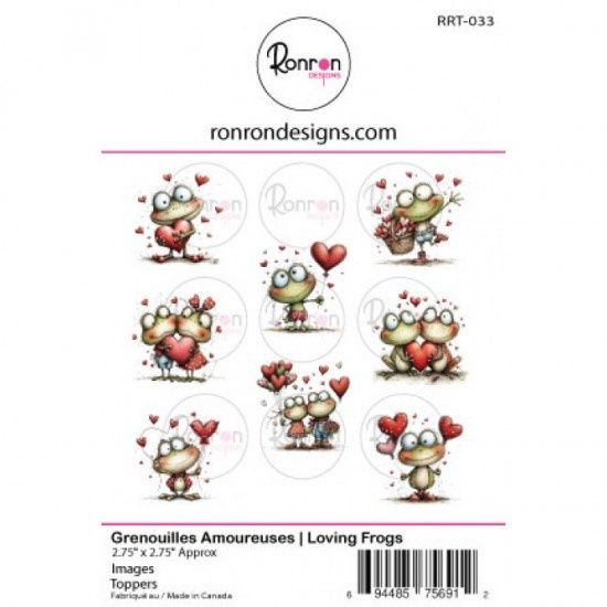 Ronron Designs - Topper «Grenouilles amoureuses»