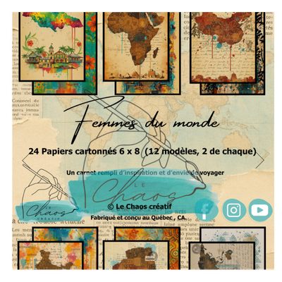 Le Chaos créatif - Papier 6x8 Femme du monde