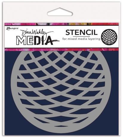 Dina Wakley - Stencil «Coasters Squished»