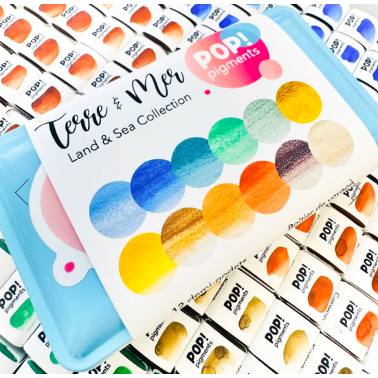 Pop Pigments - Collection Terre et Mer, 12 couleurs