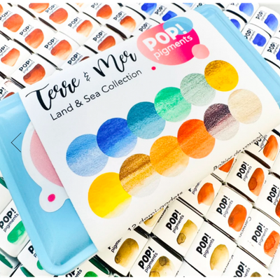Pop Pigments - Collection Terre et Mer, 12 couleurs