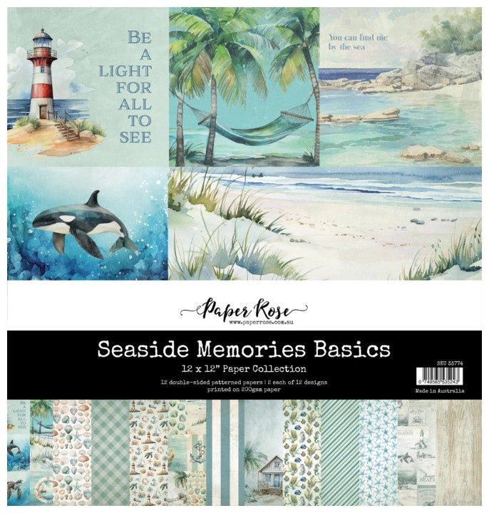 Paper Rose - Papier 12x12 Basics Seaside Memories