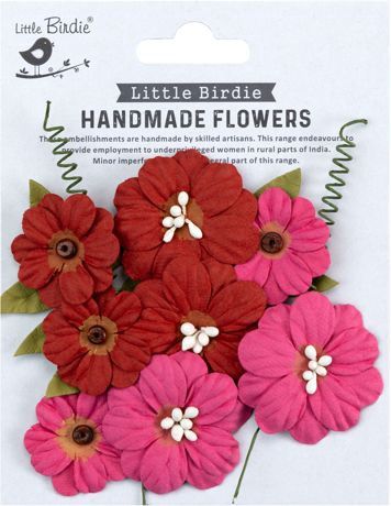 Little Birdie - Fleurs Fiorella Candy Mix, 12 pièces