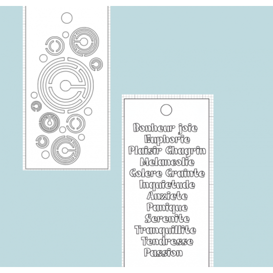 Le Chaos créatif - Stencil Crayon et Émotion duo géométrie