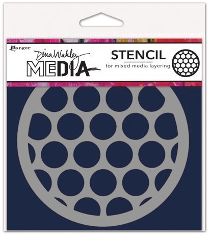 Dina Wakley - Stencil «Coasters Big Circle»